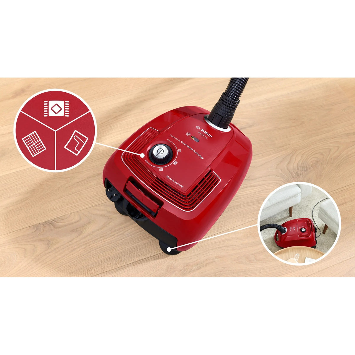 Bosch Series 4 Aspirateur avec sac BGB38RD2