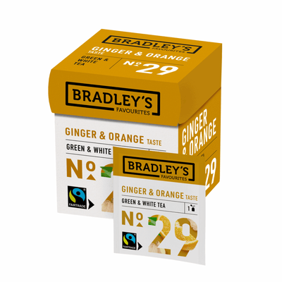Les favoris de Bradley thé vert blanc gingembre orange no. 29 (72x 1,75g)