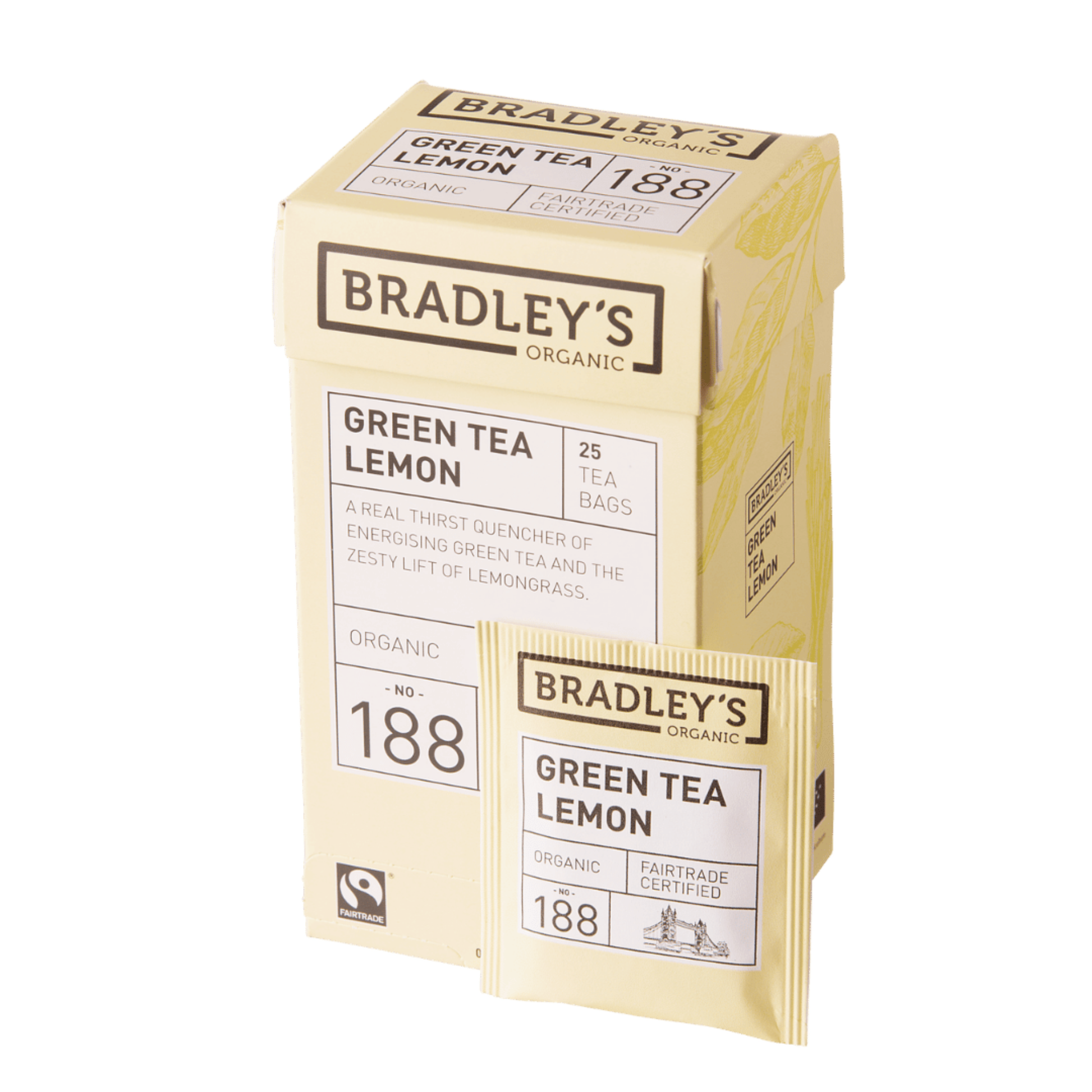 Bradley's thé vert bio citron n.188 (4x25 sachets)
