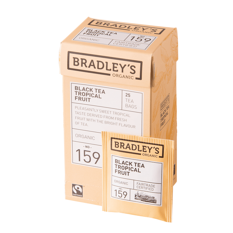 Le numéro biologique de Bradley. 159 thé noir fruits tropicaux (25x 2gr)