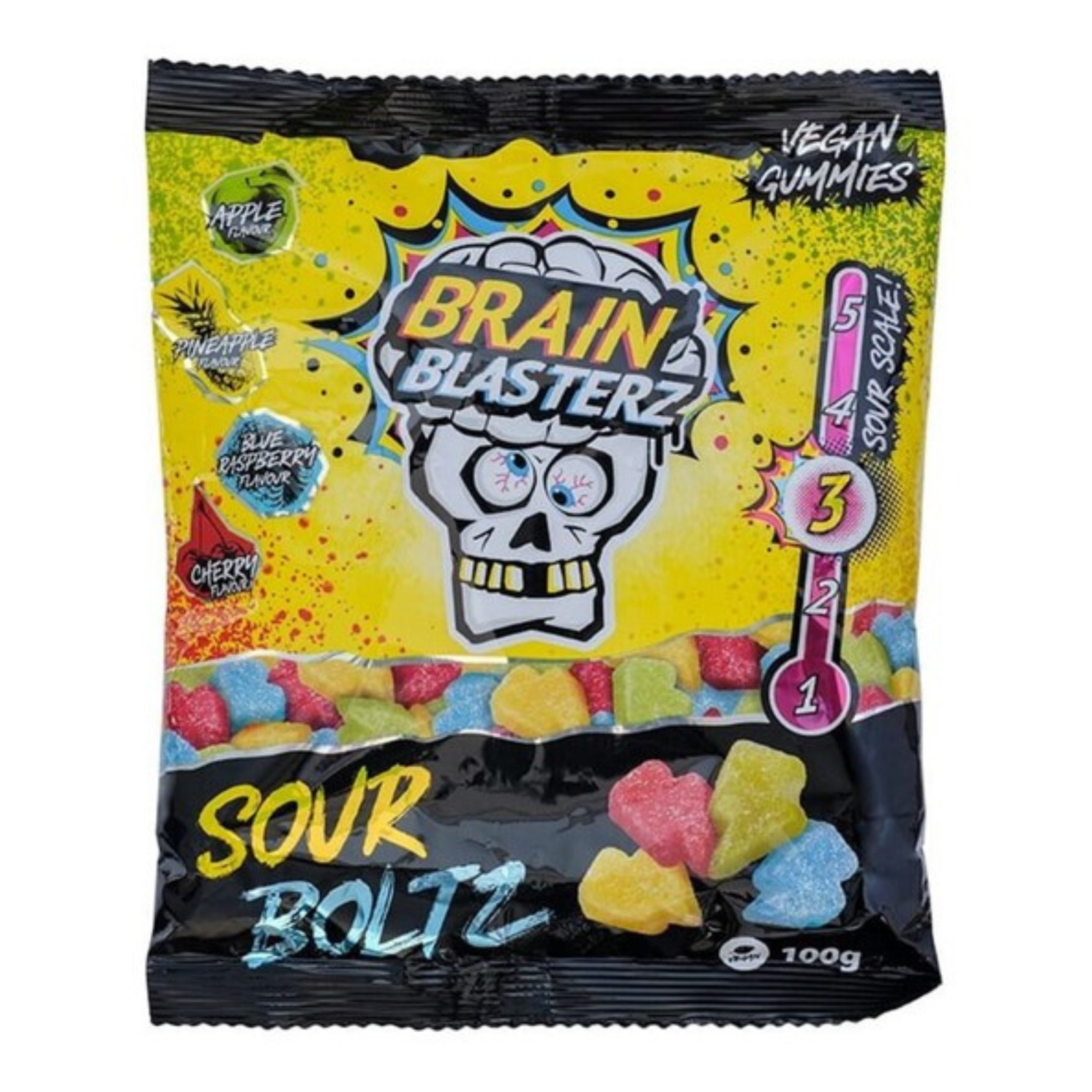 Sachet Brain blasterz sour boltz (16x100 gr)