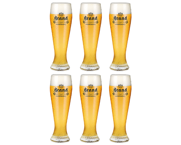 Verre de marque weizen (6x 50cl)