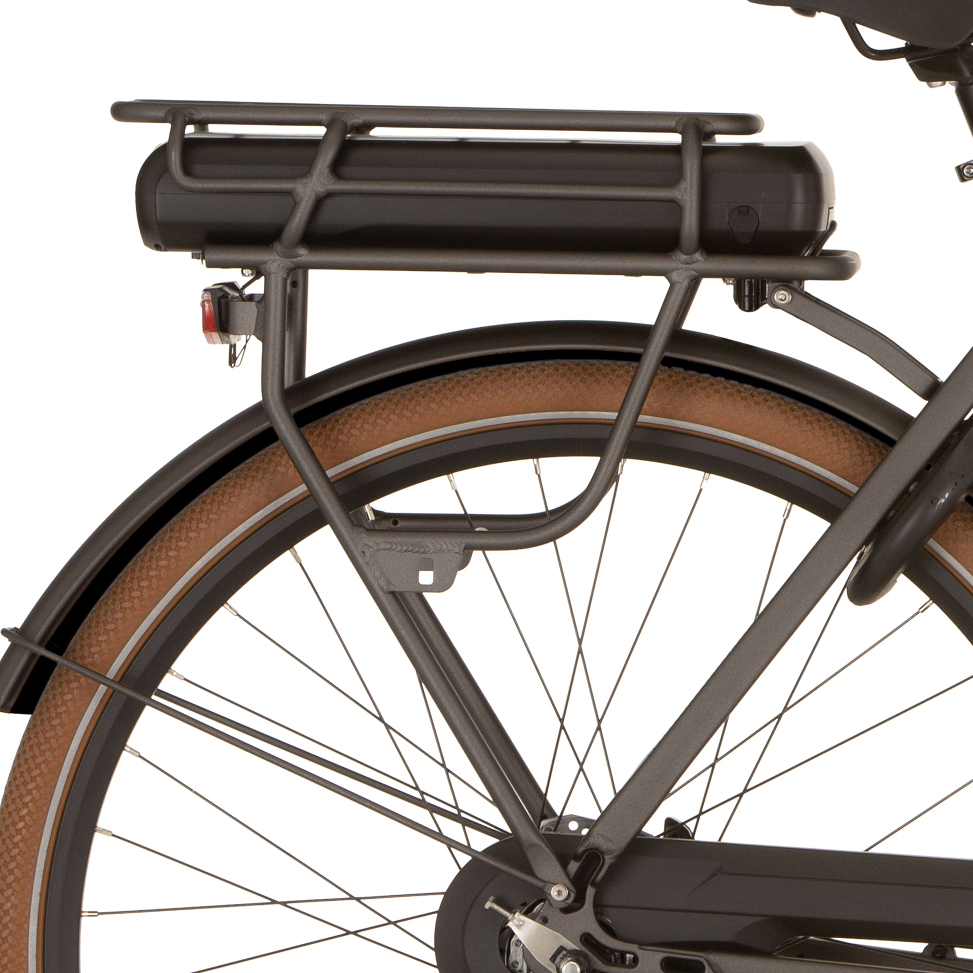 Porte-bagages arrière Cortina e-foss mm fer noir mat