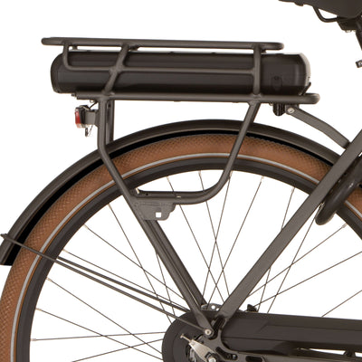 Porte-bagages arrière Cortina e-foss mm fer noir mat