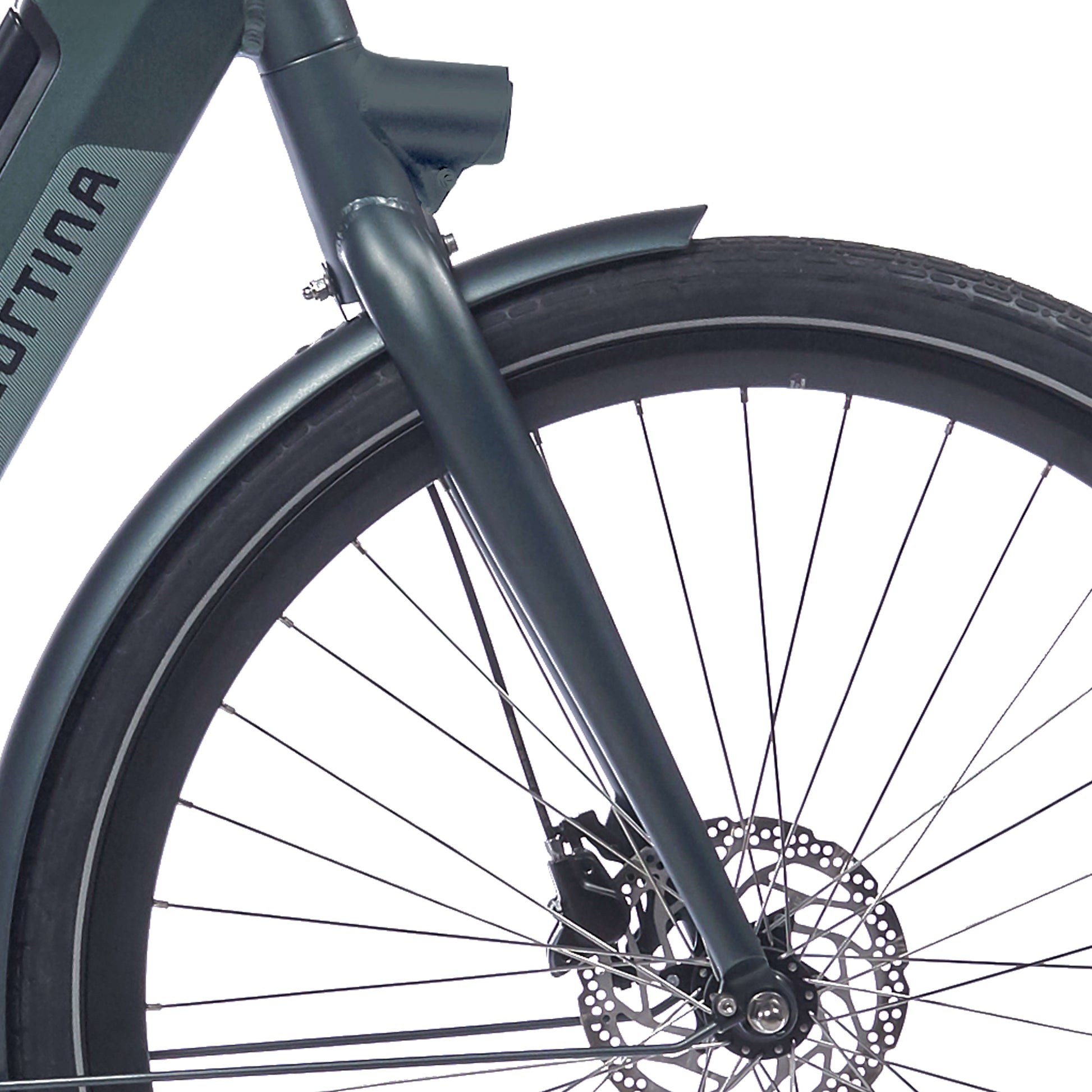Cortina Fork E-Nite Matt vert foncé