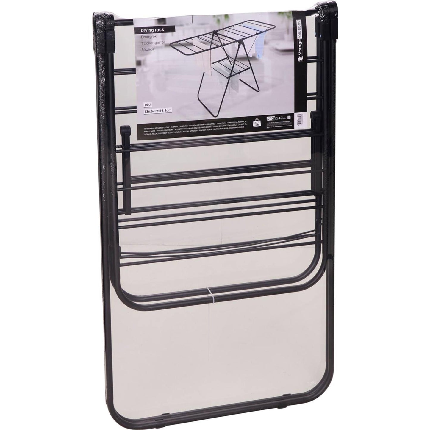 Solutions de rangement étendoir modèle T métal noir
