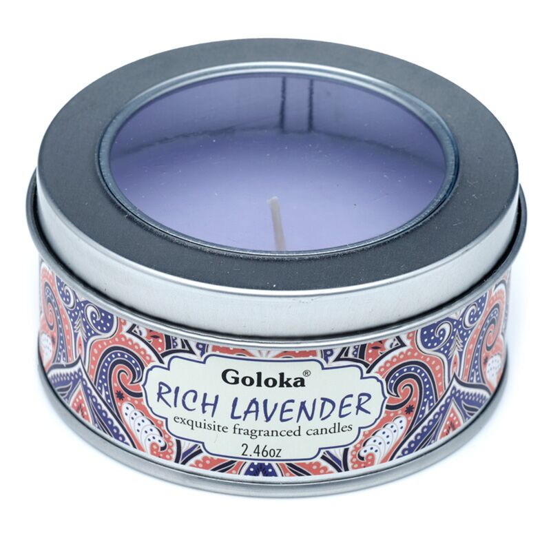 Goloka lavender paraffine cire de cire parfumée dans une boîte