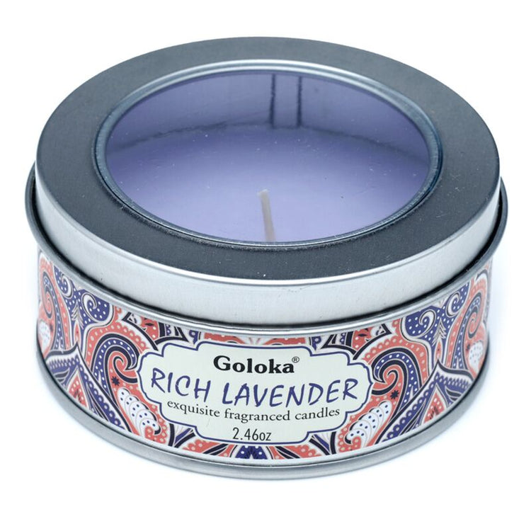 Goloka lavender paraffine cire de cire parfumée dans une boîte