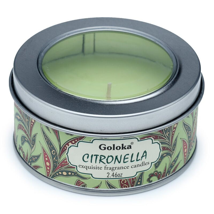 Goloka Citronella paraffine de cire de cire de cire en blik