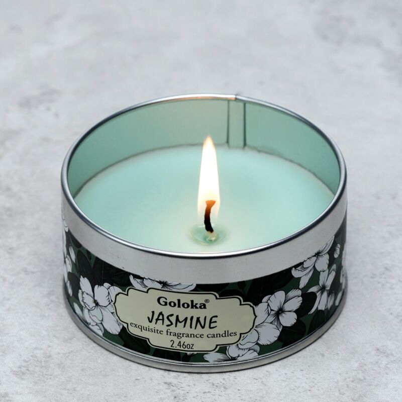Goloka jasmin de paraffine cire de cire de cire parfumée en conserve