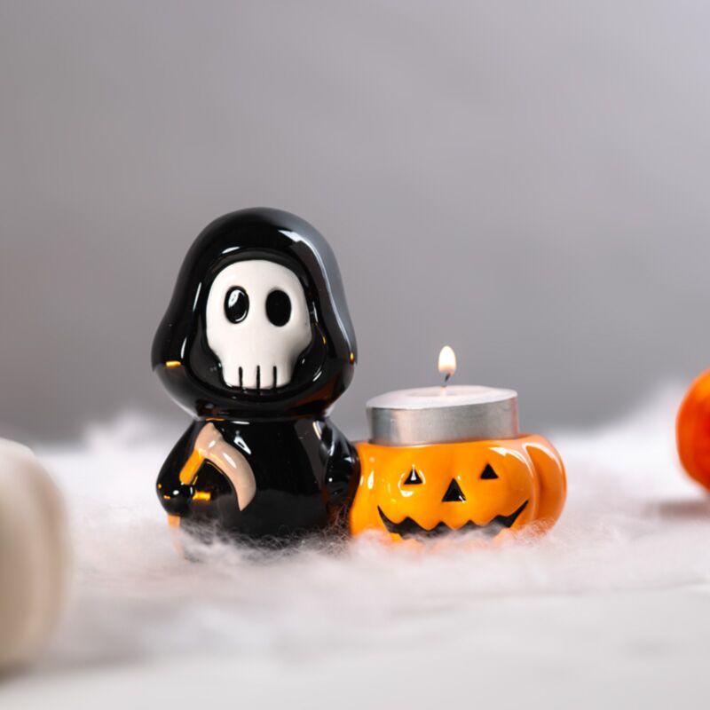 Skull Boy Waxinlight Holder