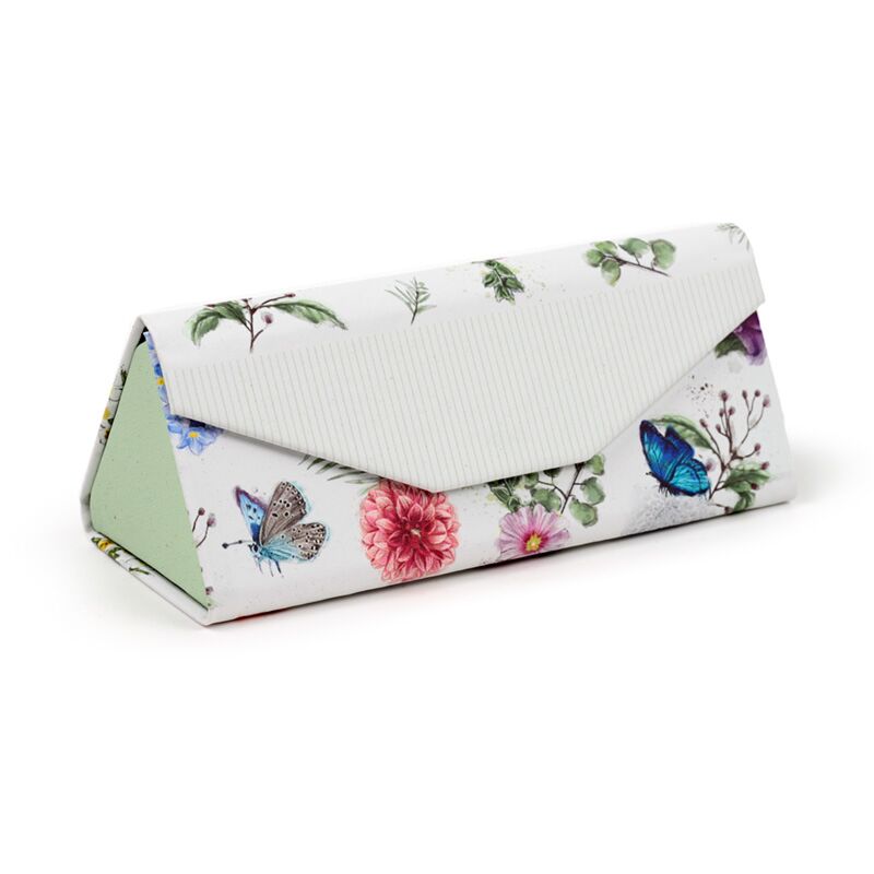 Champs de papillon pliant les lunettes de soleil