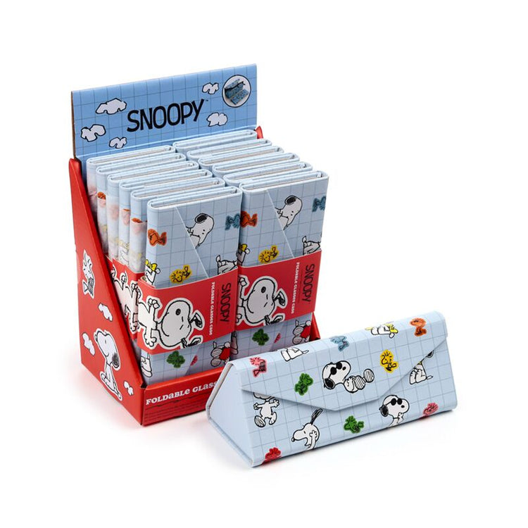 Porte-lunettes de soleil pliable Peanuts Snoopy Woodstock