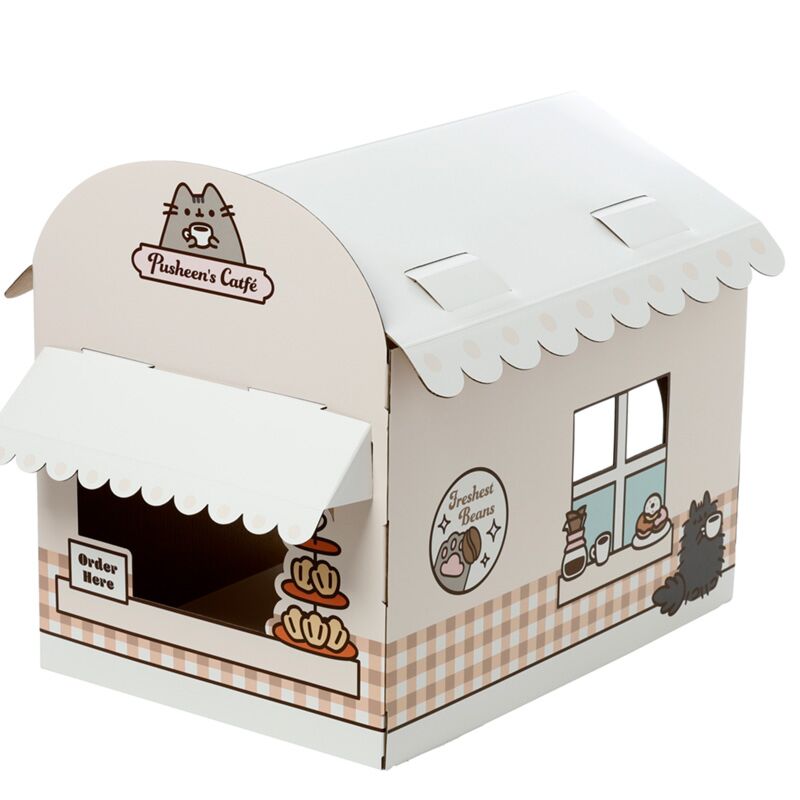 Pushhen Catfé Do-it-yourself 100% Card Cat Speelhuisje