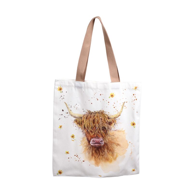 Jan Pashley Highland Cow Poly Cotton Bag