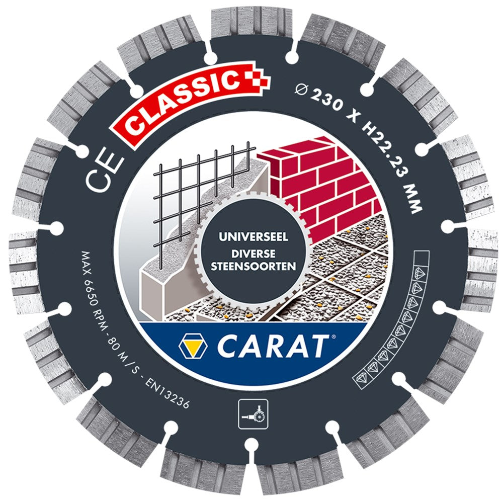 Scie diamantée Carat universelle ø230x22,23mm, ce classique - cec2303000 - cec2303000