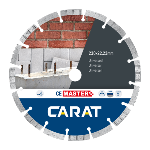 Lame de scie diamantée Carat 230x22,23 universelle ce master