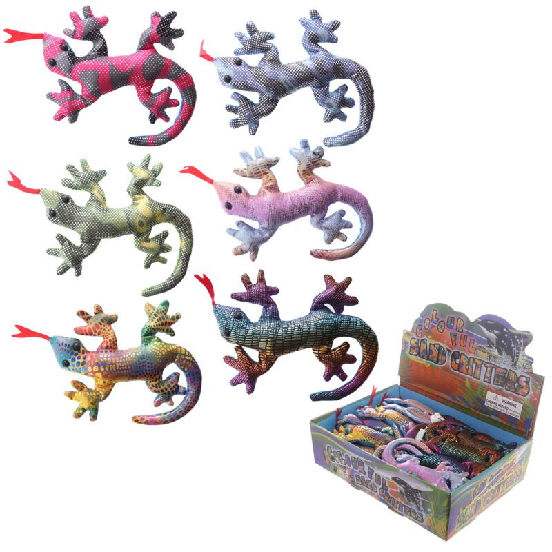 Gekko Animal câlins des animaux de sable 15cm