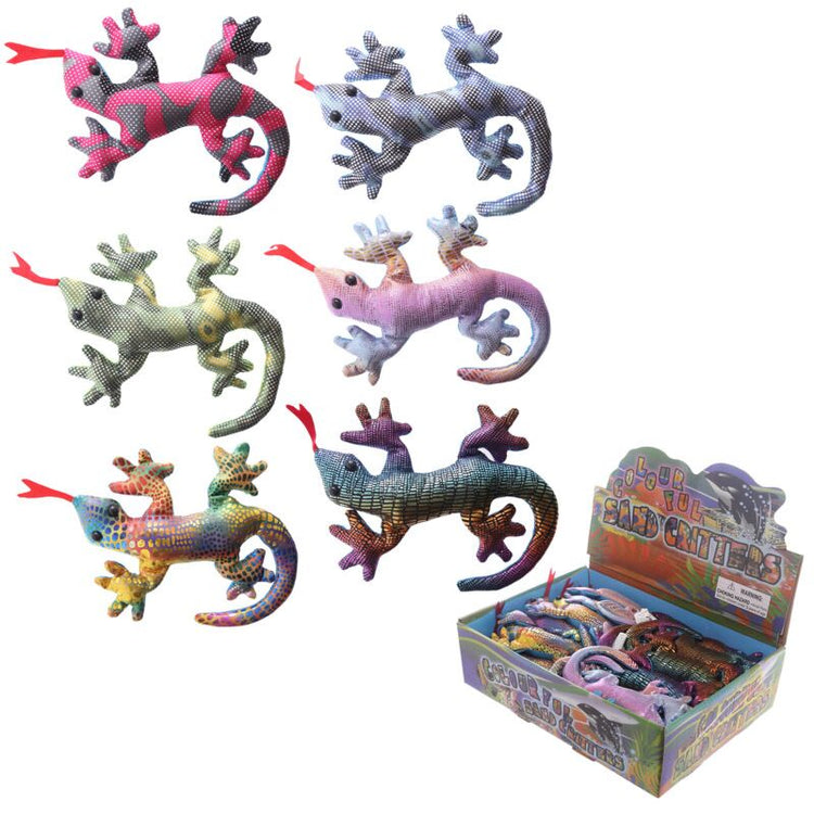 Gekko Animal câlins des animaux de sable 15cm
