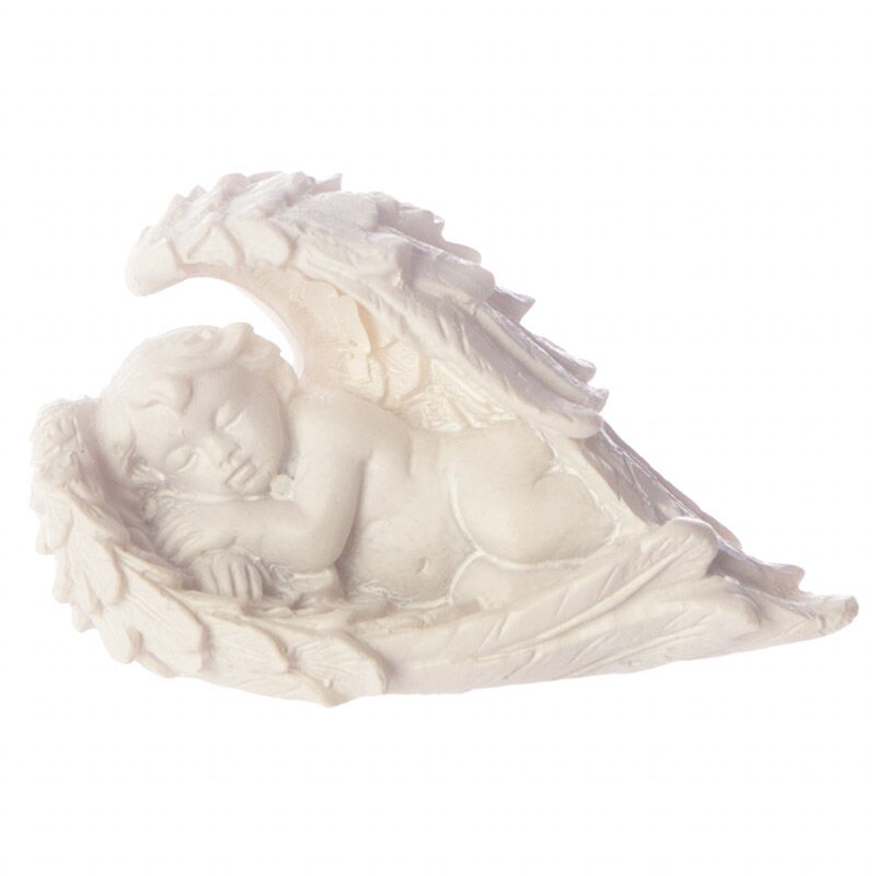 Chérubin dans des ailes d'anges, statue dans un sac