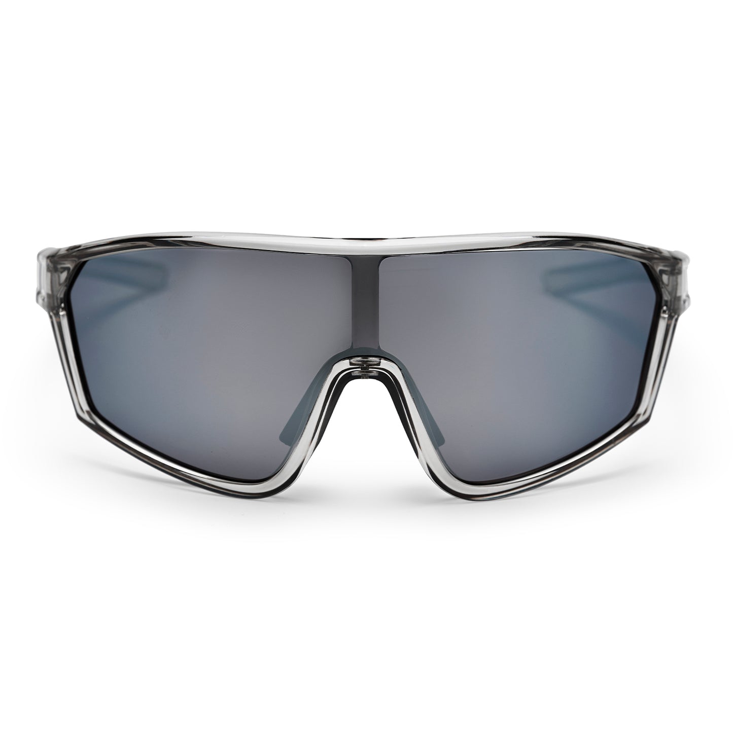 Lunettes Chpo miroir en argent transparent gris de vin