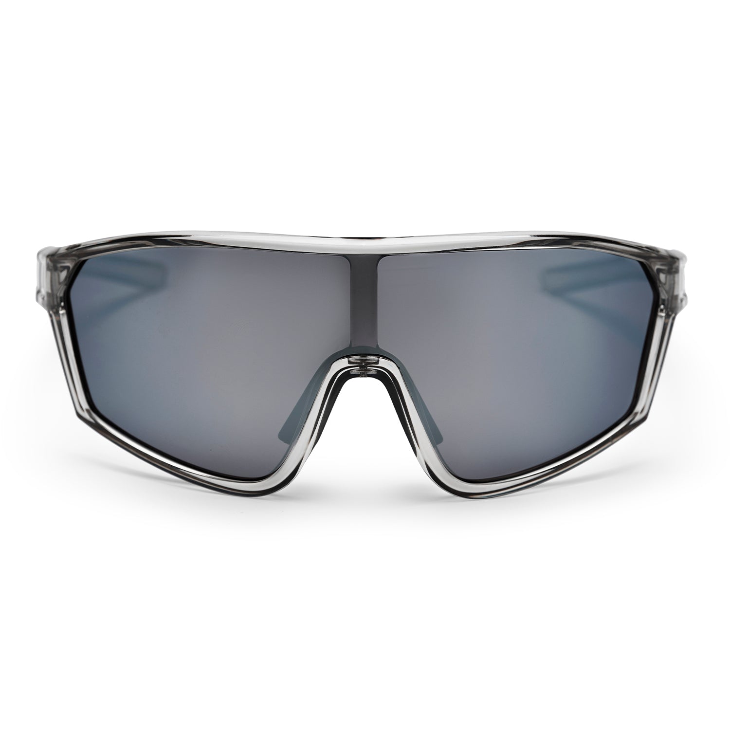 Lunettes Chpo miroir en argent transparent gris de vin