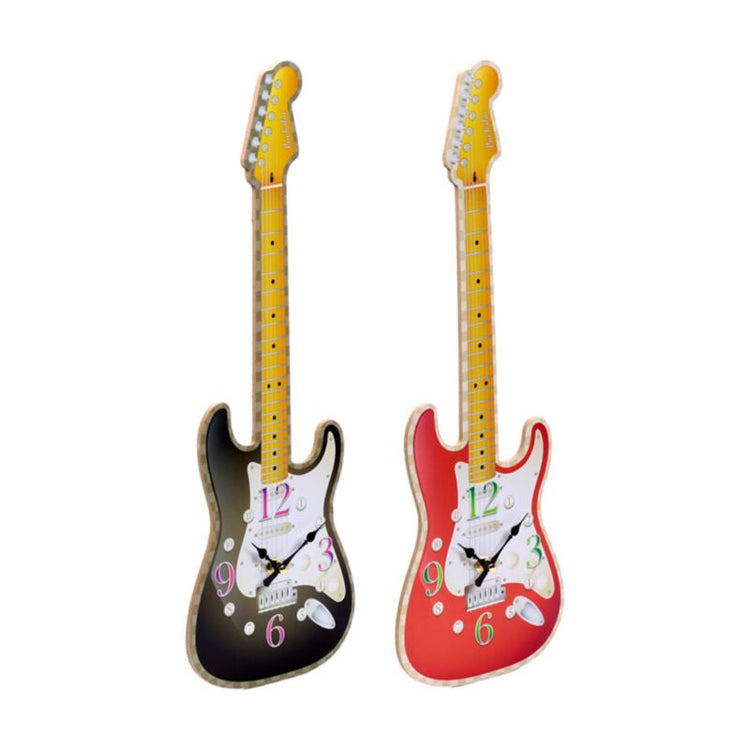 Horloge imprimée en forme de guitare
