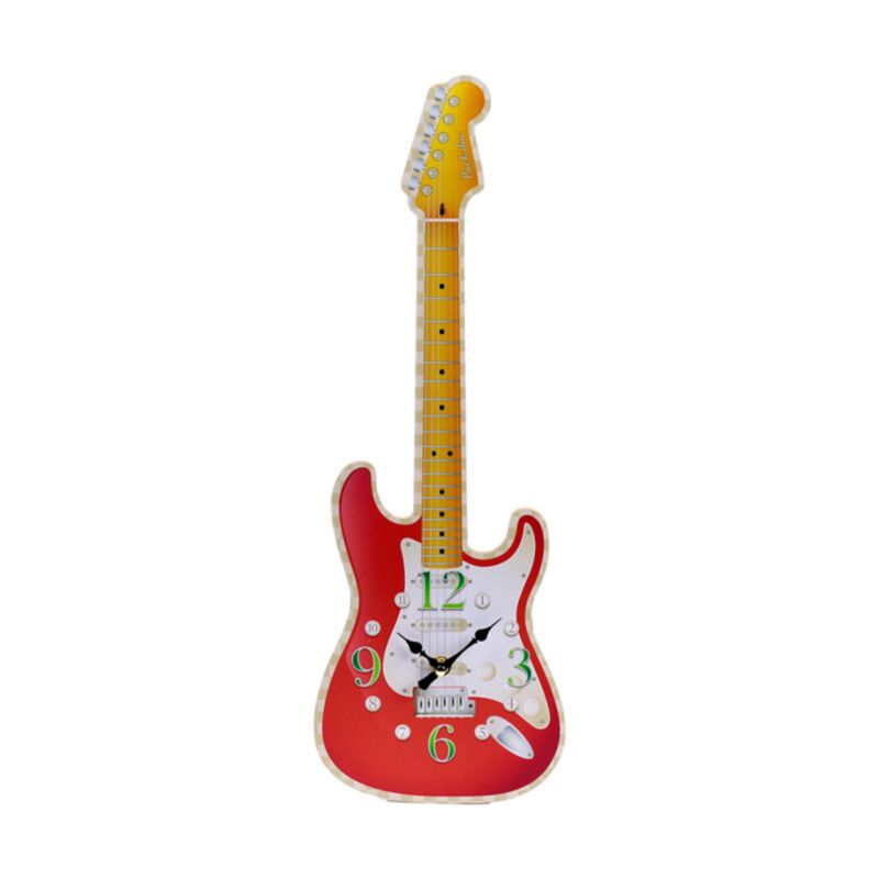 Horloge imprimée en forme de guitare
