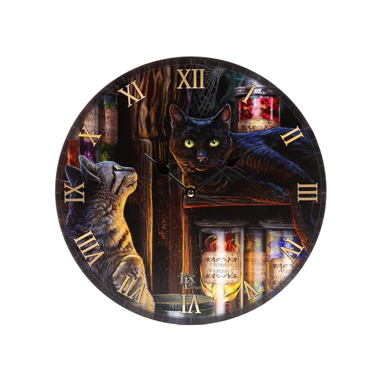 Lisa Parker Magical Emporium Cats Horloge imprimée