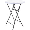 Table haute blanc ø80xh110cm