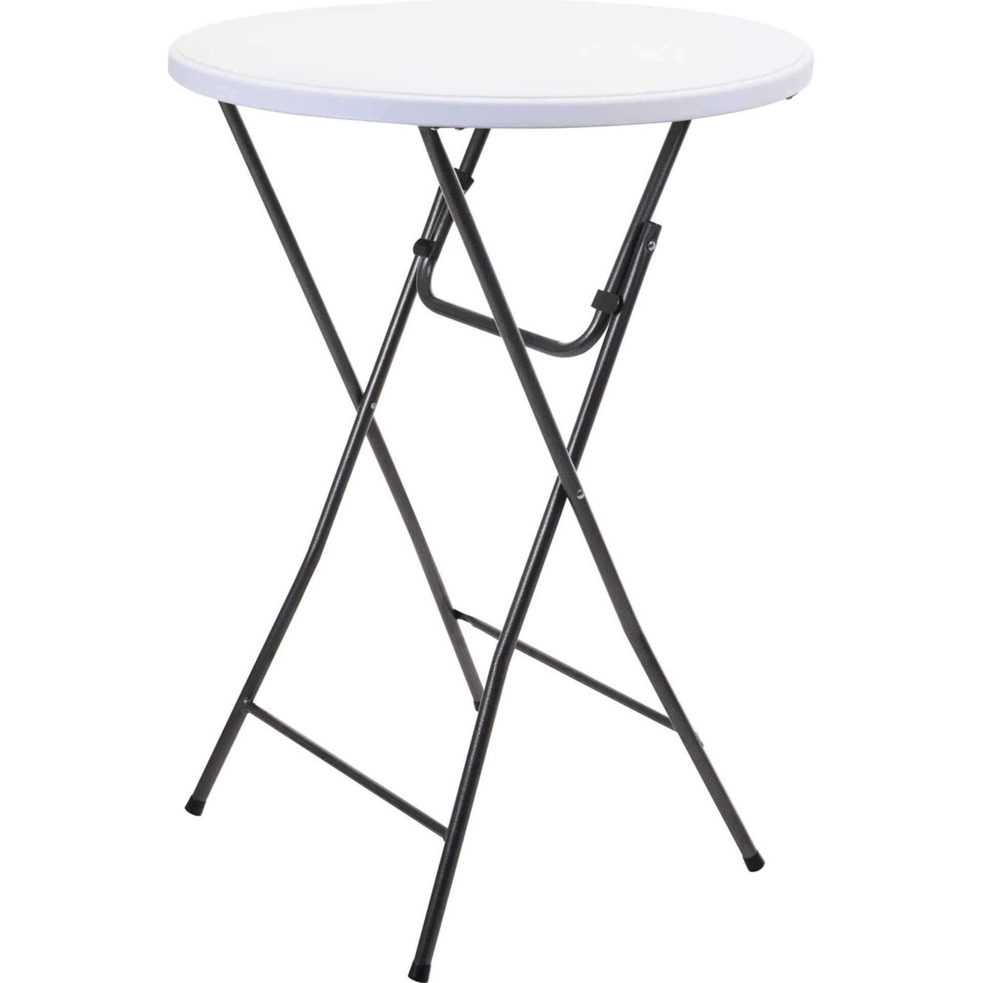Table haute blanc ø80xh110cm
