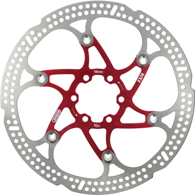 Elvedes Rotor flottant 180 mm 132g 6 trous + Bout Red 2015151