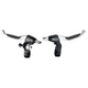 TEKTRO CL530TS+CL533RT Poignée de frein Rollerbrake 4 doigts noir satiné avec cloche (emballage pendentif)