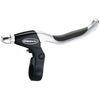 TEKTRO CL530TS+CL533RT Poignée de frein Rollerbrake 4 doigts noir satiné avec cloche (emballage pendentif)