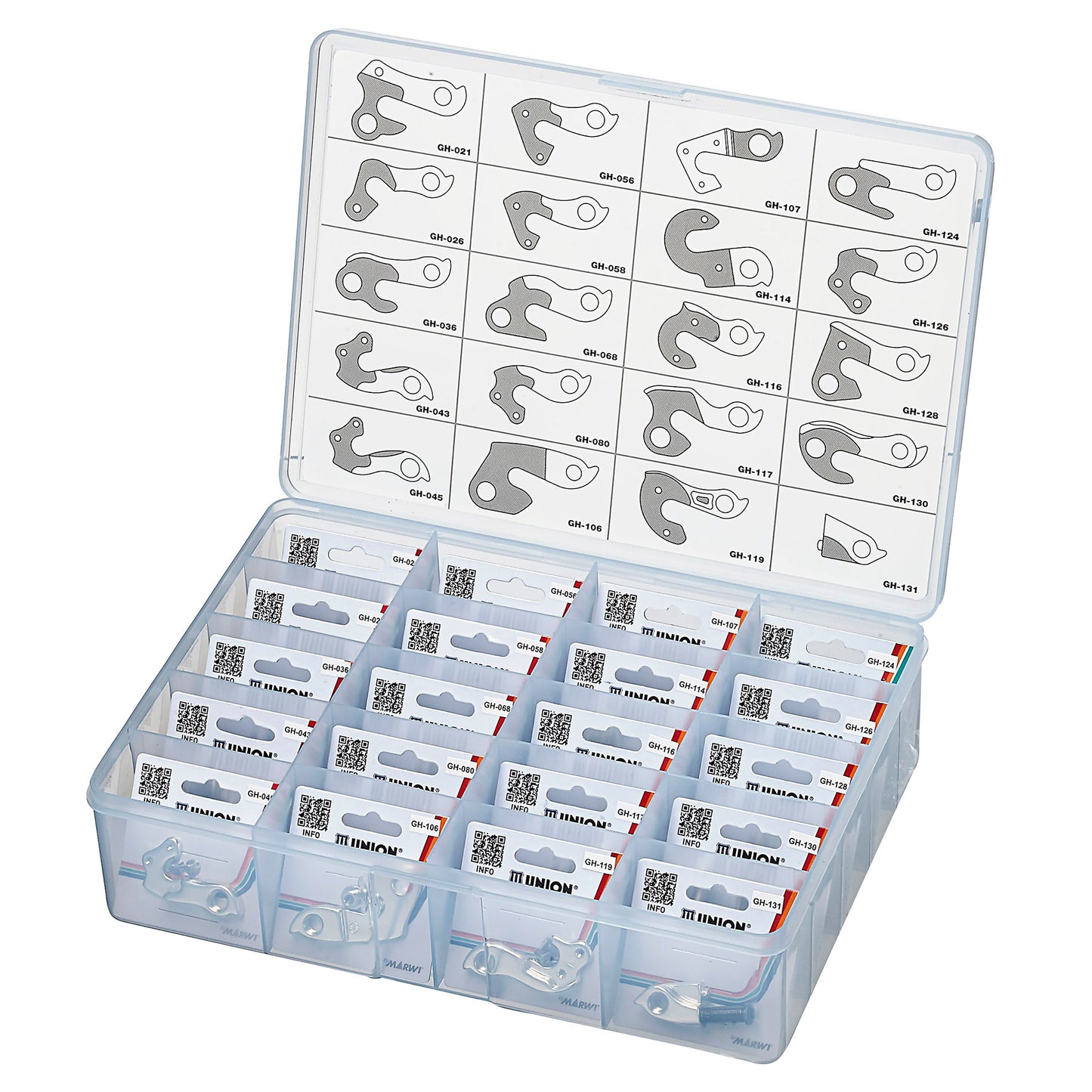 Union Boîte d'assortiment pattes de dérailleur top 21-40