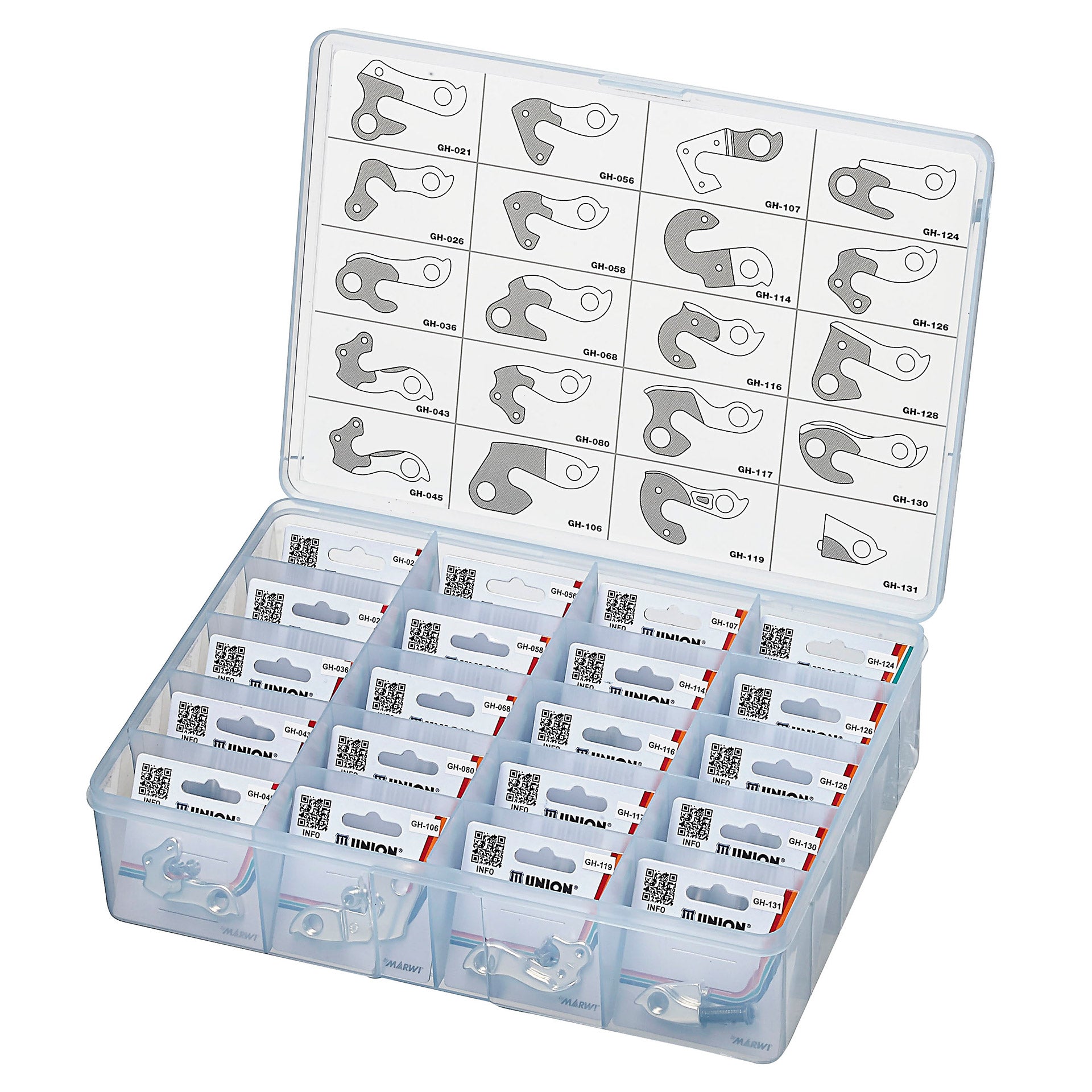 Union Boîte d'assortiment pattes de dérailleur top 21-40