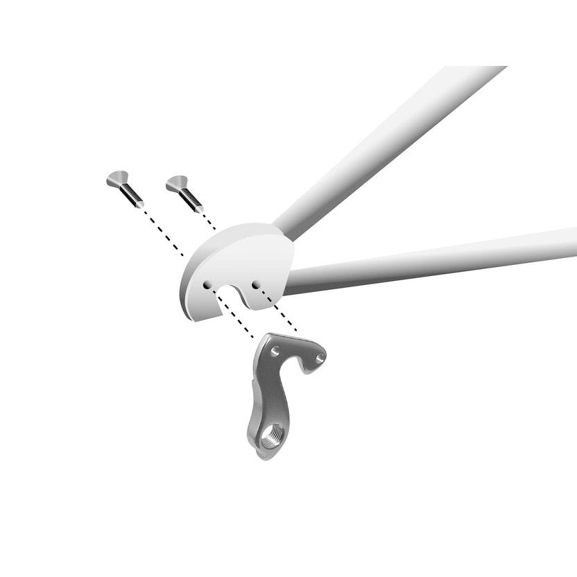 Patin de dérailleur union GH-056 avec jeu de vis M4x0,7