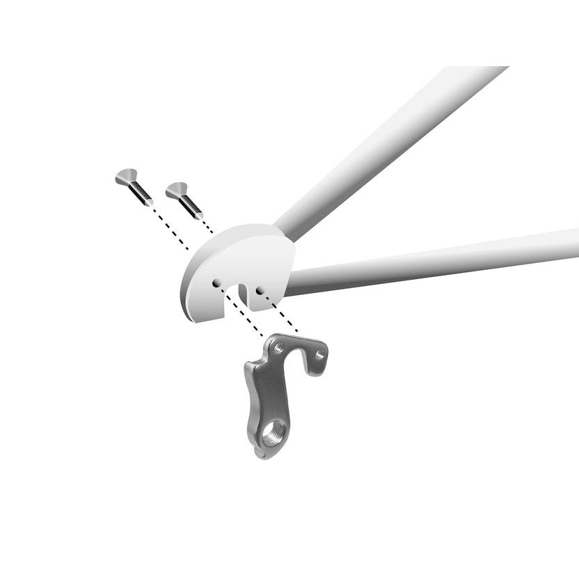 Patin de dérailleur union GH-059 avec jeu de vis M4x0,7