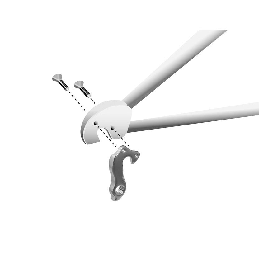 Patin de dérailleur union GH-072 avec jeu de vis M4x0,7