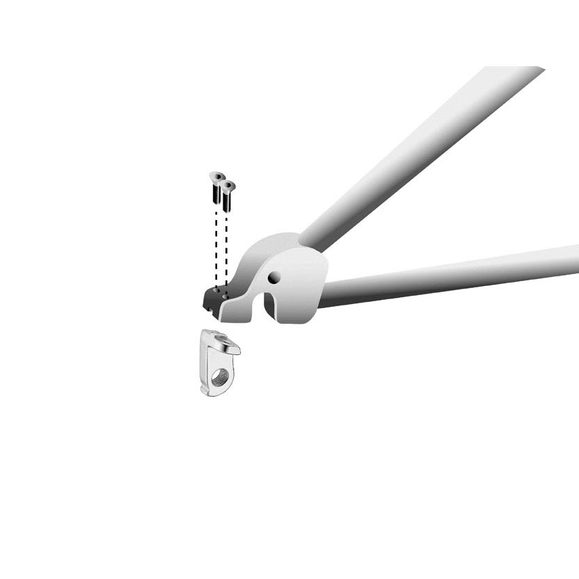 Patin de dérailleur union GH-076 avec jeu de vis M4x0,7