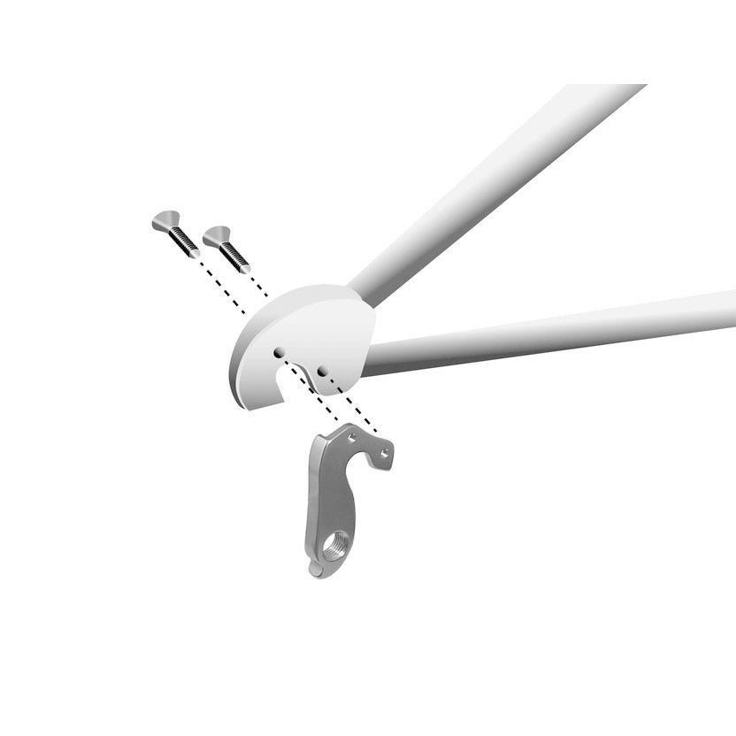 Patin de dérailleur union GH-086 avec jeu de vis M3x0,5