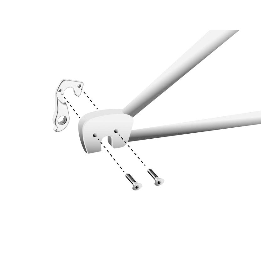 Patin de dérailleur union GH-103 avec jeu de vis M4x0,7