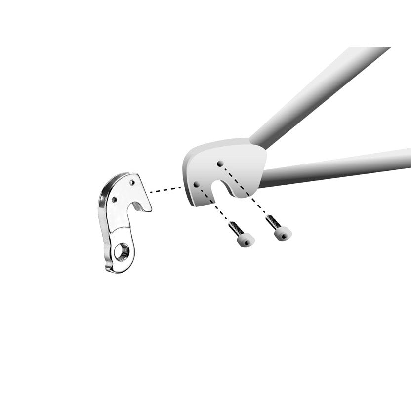 Patin de dérailleur union GH-151 avec jeu de vis M3x1,0