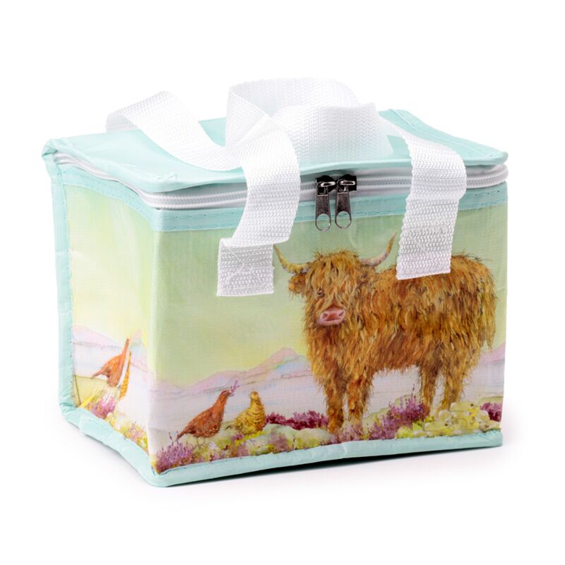 Jan Pashley Highland Cow RPET Sac à lunch pour sac à coler durable