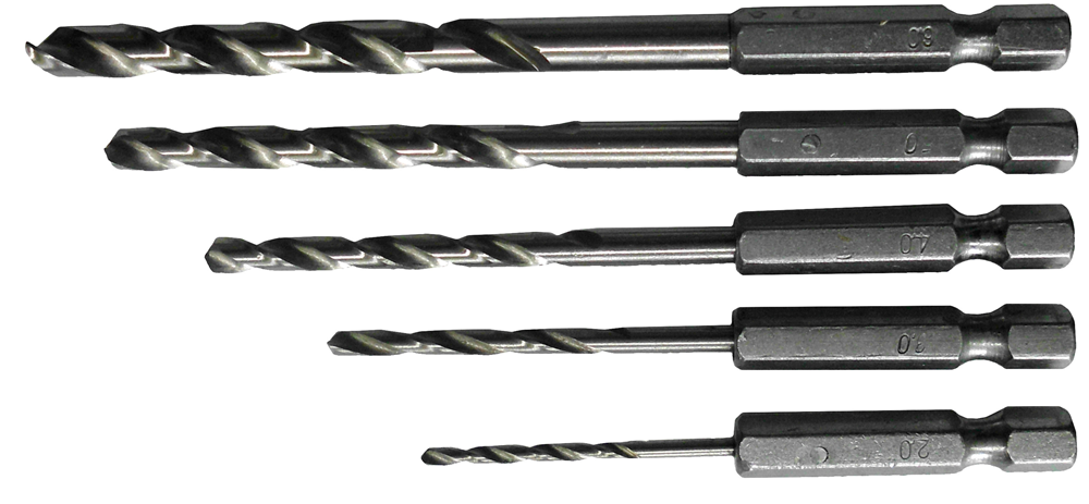 Connex jeu de forets en acier 2-6mm 6k 5pcs bleu - cox978205