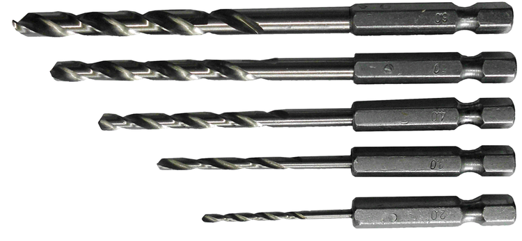 Connex jeu de forets en acier 2-6mm 6k 5pcs bleu - cox978205