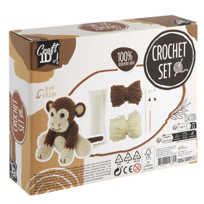 Kit de crochet Craft id singe 15x9x13,5 cm