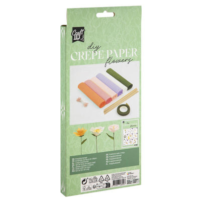 Ensemble d'artisanat de fleurs en crêpe Craft id