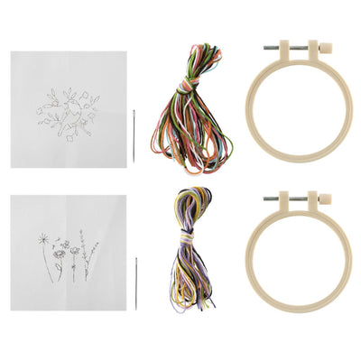 Mini ensemble de broderie Craft id, 2 pièces. ø8,5cm
