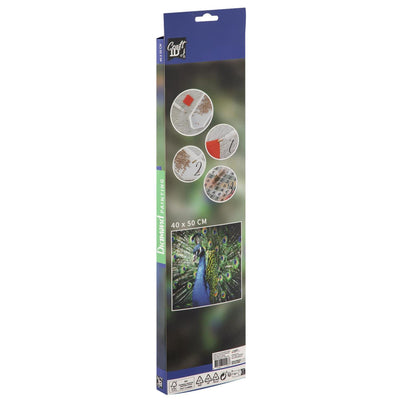 Peinture diamant Moxy, 40x50cm, paon